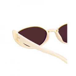 Ralph & Russo Robyn Cat Eye Sunglasses In Cream Women's