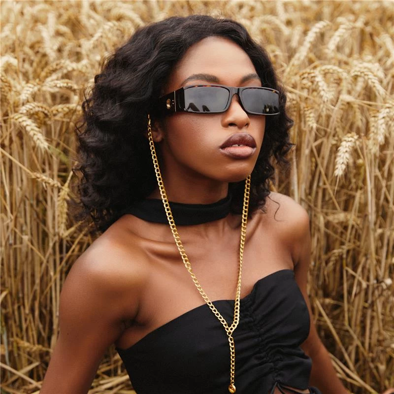 LINDA FARROW (U.K.) Women's Mya Rectangular Sunglasses In Tortoiseshell 1 LINDA FARROW (U.K.) Women's Mya Rectangular Sunglasses In Tortoiseshell