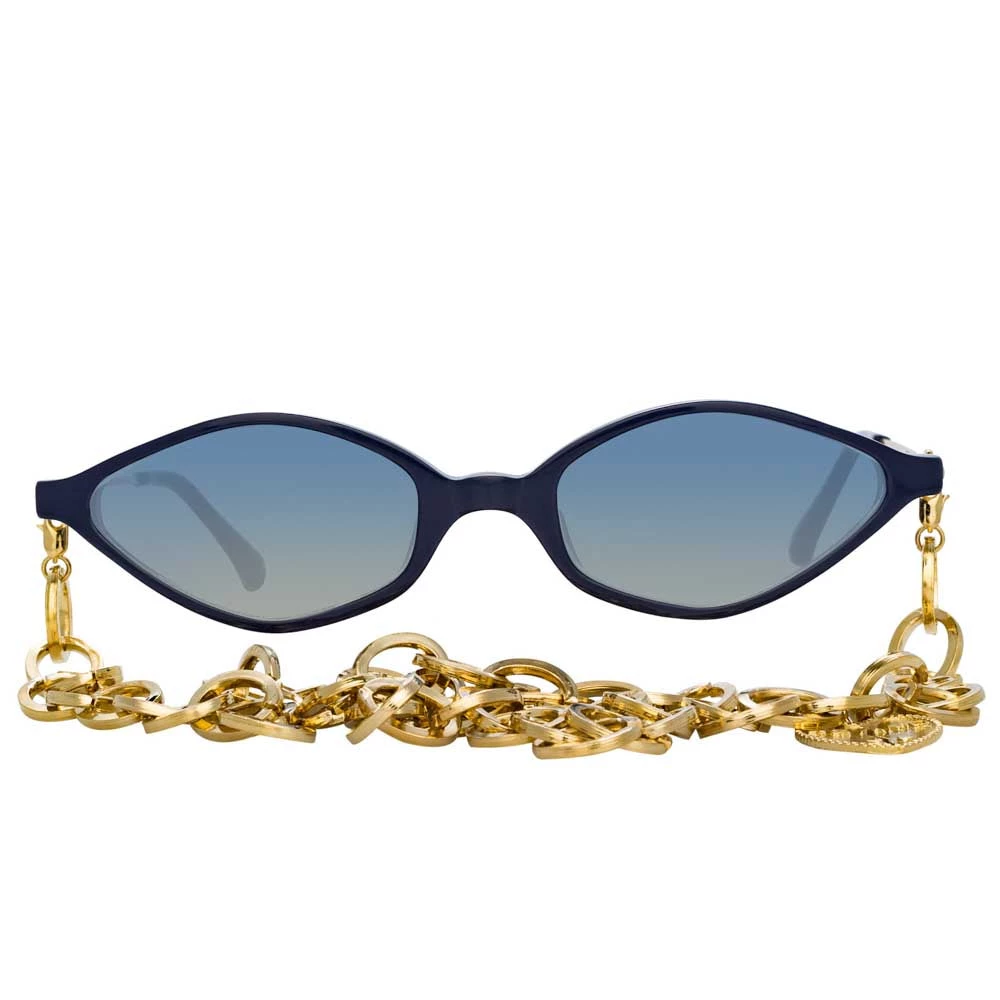 Linda Farrow Alessandra Rich 3 C3 Angular Sunglasses 1 Linda Farrow Alessandra Rich 3 C3 Angular Sunglasses
