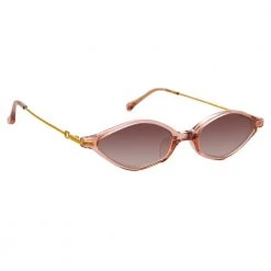 Linda Farrow Alessandra Rich 3 C6 Angular Sunglasses Women's 7 Linda Farrow Alessandra Rich 3 C6 Angular Sunglasses Women's