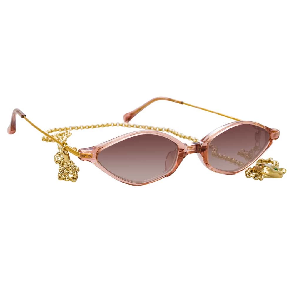 Linda Farrow Alessandra Rich 3 C6 Angular Sunglasses Women's 2 Linda Farrow Alessandra Rich 3 C6 Angular Sunglasses Women's