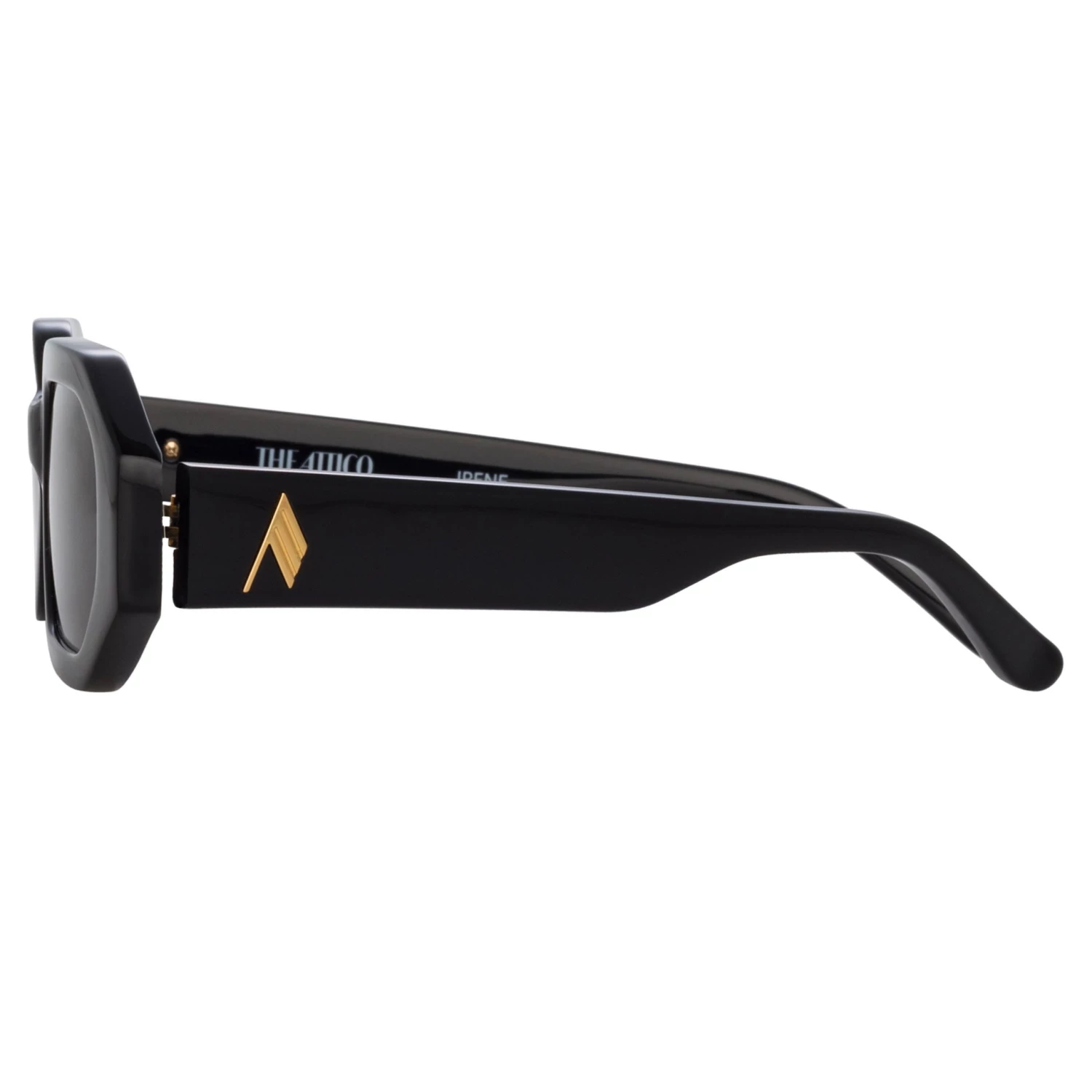 Women's The Attico Irene Angular Sunglasses In Black 4 Women's The Attico Irene Angular Sunglasses In Black
