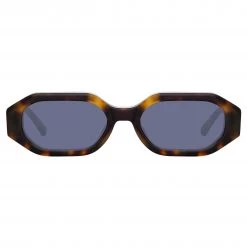 The Attico Irene Angular Sunglasses In Tortoiseshell
