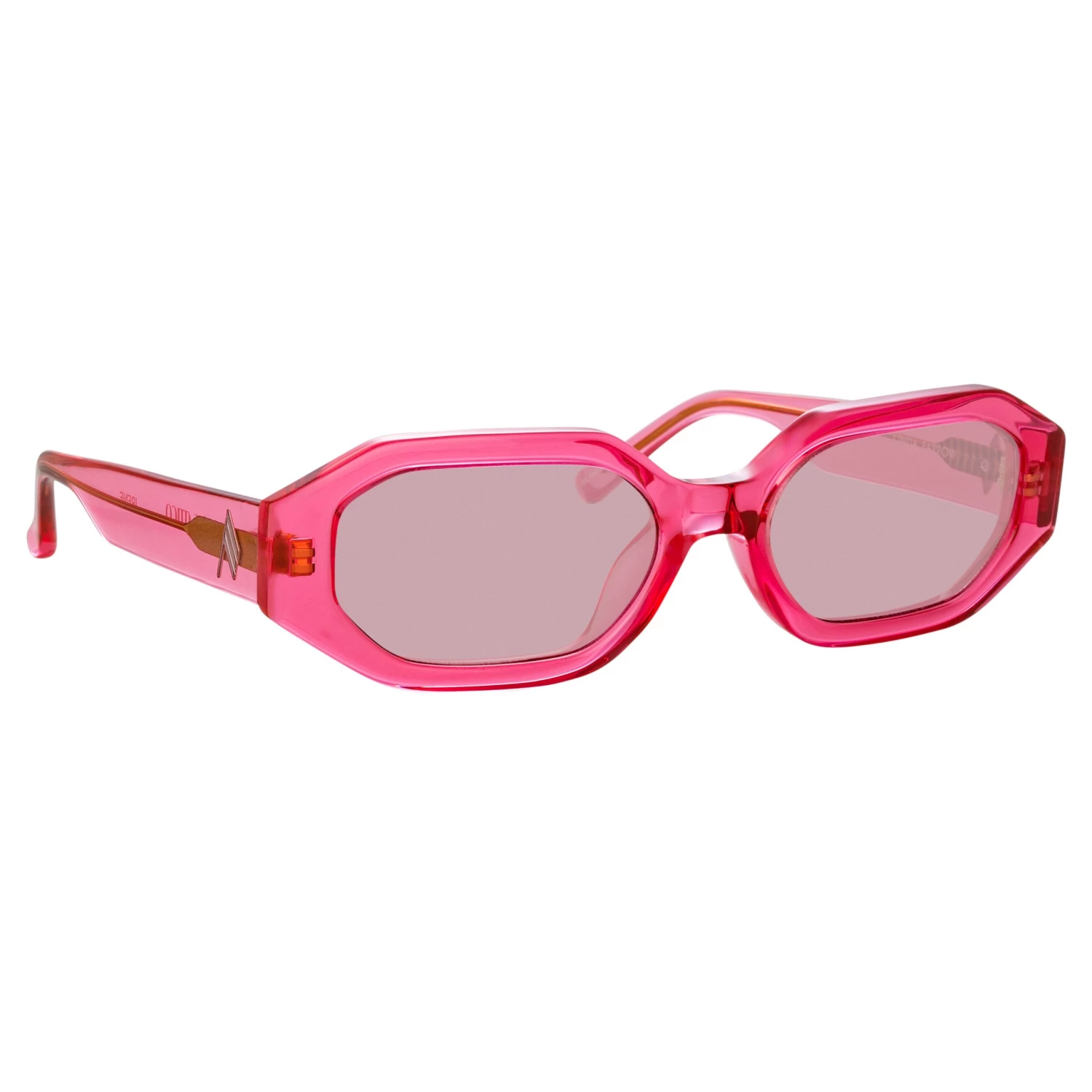 The Attico Irene Angular Sunglasses In Strawberry Women's 2 The Attico Irene Angular Sunglasses In Strawberry Women's