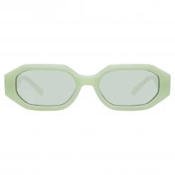 The Attico Irene Angular Sunglasses In Mint Women's