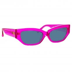 The Attico Vanessa Cat Eye Sunglasses In Fucshia Women's