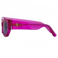 The Attico Vanessa Cat Eye Sunglasses In Fucshia Women's