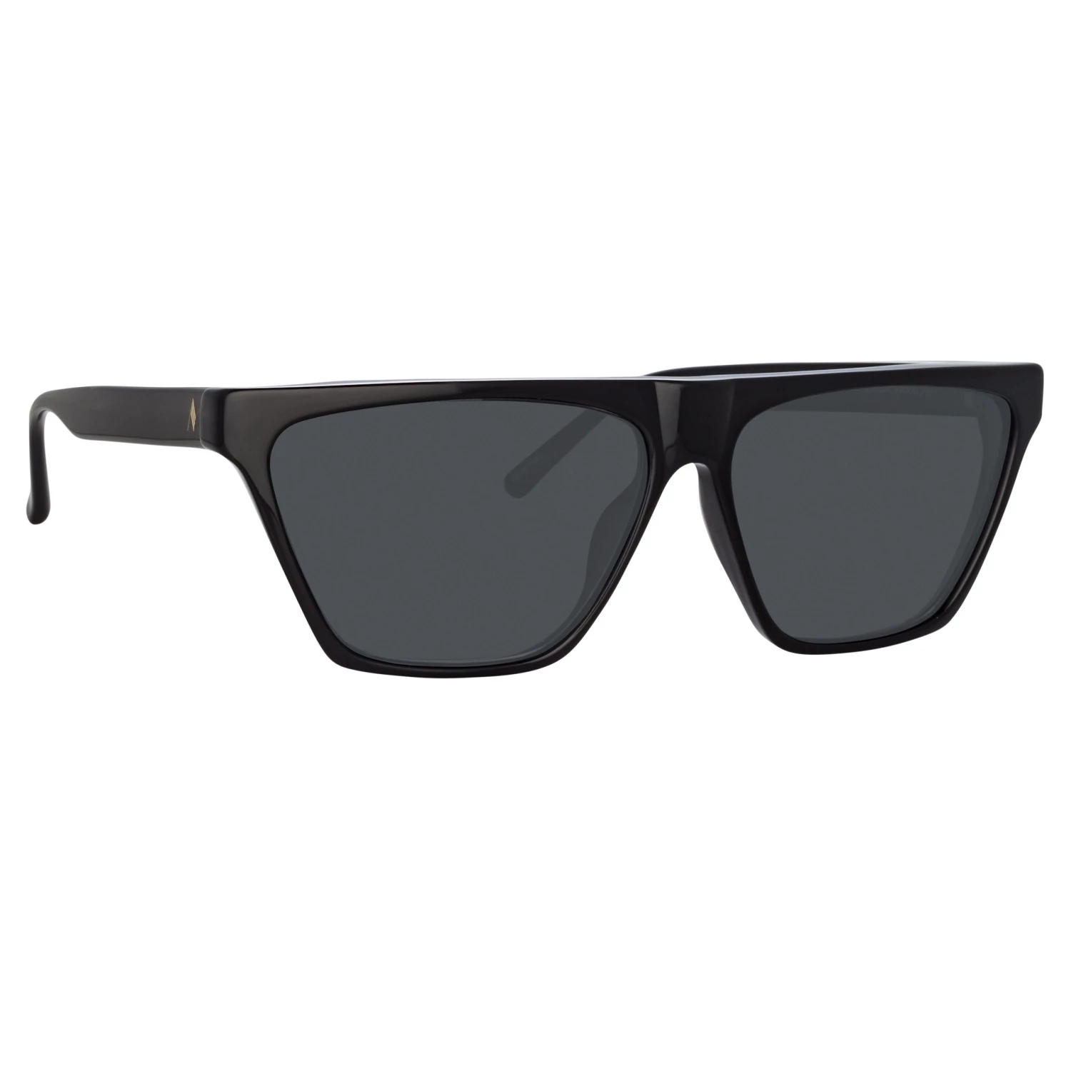 Women's The Attico Erin Flat Top Sunglasses In Black 2 Women's The Attico Erin Flat Top Sunglasses In Black