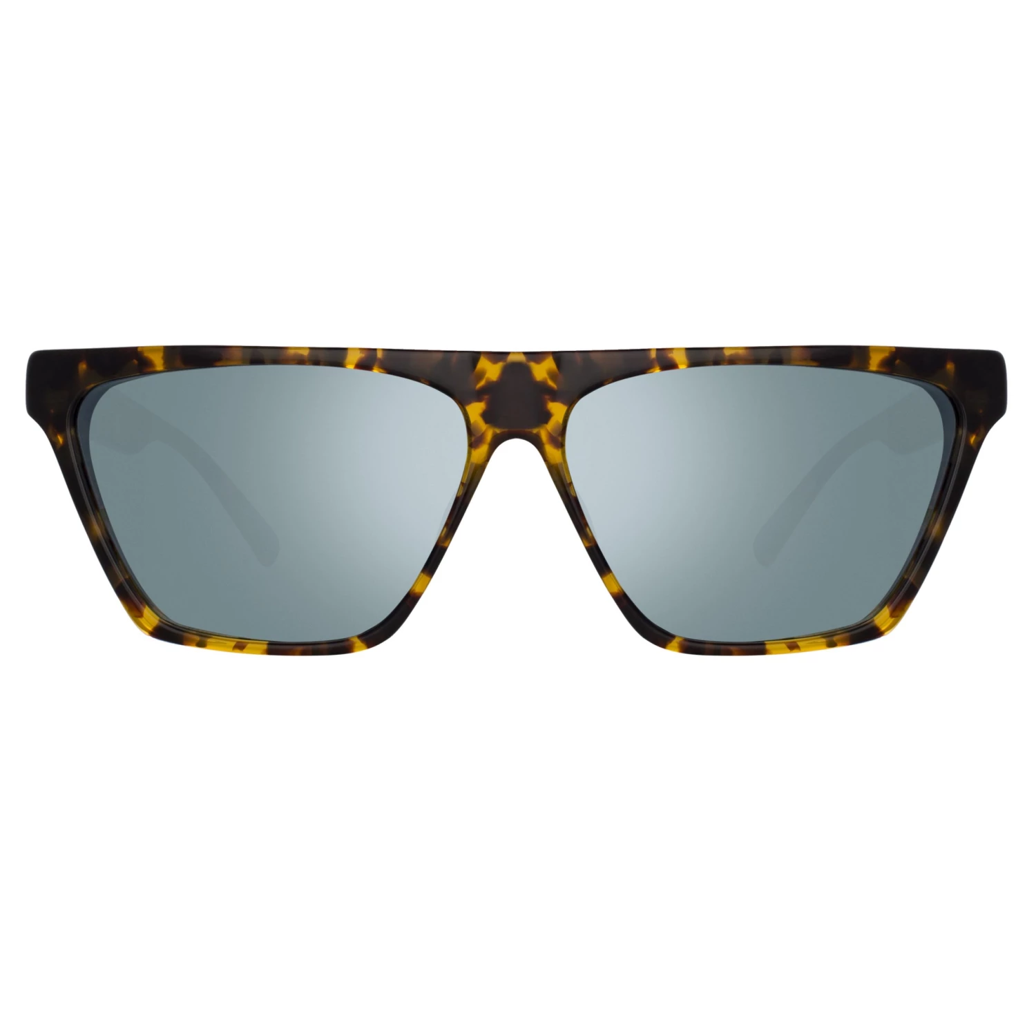 Women's The Attico Erin Flat Top Sunglasses In Tortoiseshell 1 Women's The Attico Erin Flat Top Sunglasses In Tortoiseshell