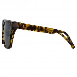 Women's The Attico Erin Flat Top Sunglasses In Tortoiseshell 7 Women's The Attico Erin Flat Top Sunglasses In Tortoiseshell