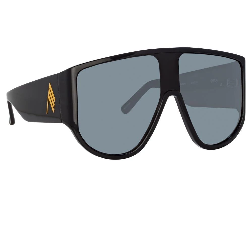 The Attico Iman Shield Sunglasses In Black Women's 3 The Attico Iman Shield Sunglasses In Black Women's