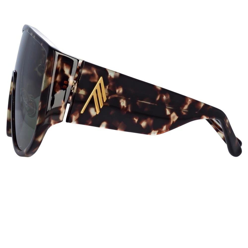 The Attico Iman Shield Sunglasses In Tortoiseshell 4 The Attico Iman Shield Sunglasses In Tortoiseshell