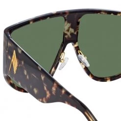 The Attico Iman Shield Sunglasses In Tortoiseshell 9 The Attico Iman Shield Sunglasses In Tortoiseshell