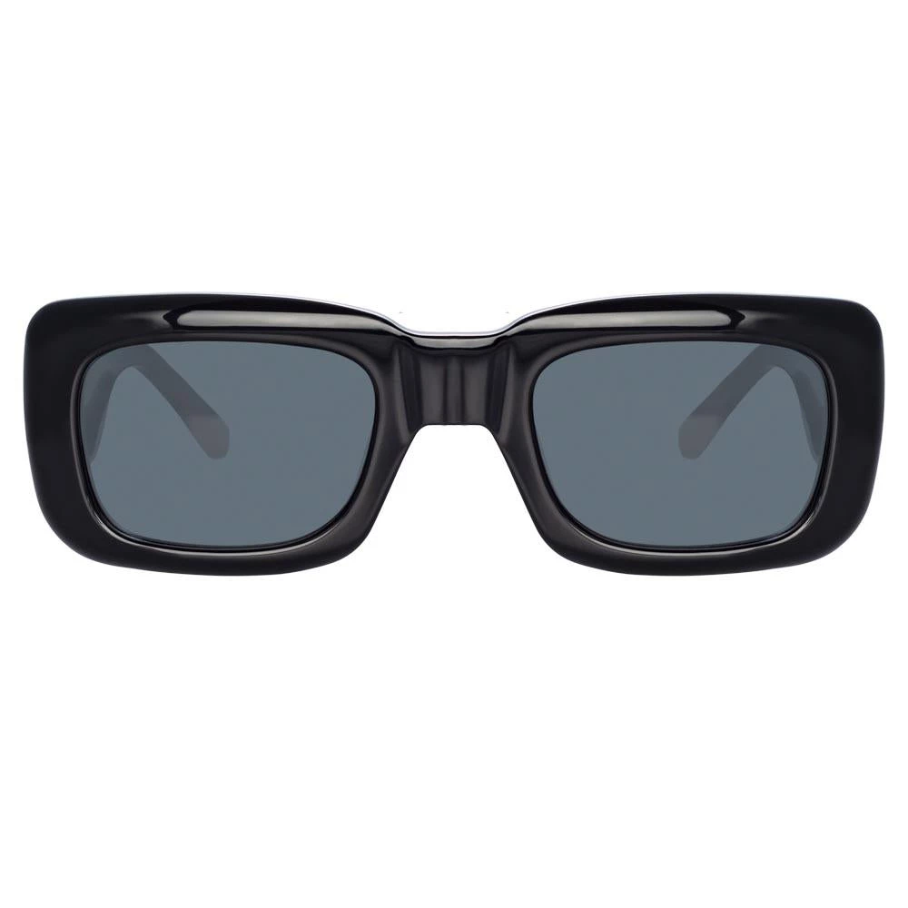Women's The Attico Marfa Rectangular Sunglasses In Black 1 Women's The Attico Marfa Rectangular Sunglasses In Black