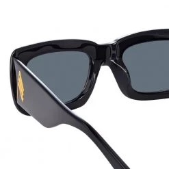 Women's The Attico Marfa Rectangular Sunglasses In Black 9 Women's The Attico Marfa Rectangular Sunglasses In Black