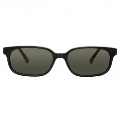 The Attico Gigi Rectangular Sunglasses In Black
