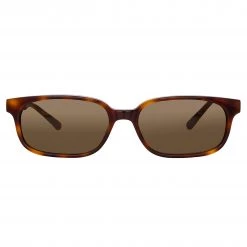 The Attico Gigi Rectangular Sunglasses In Tortoiseshell