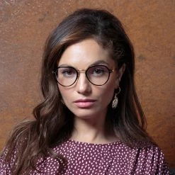 LINDA FARROW (U.K.) Axel Angular Optical Frame In White Gold And Black 9 LINDA FARROW (U.K.) Axel Angular Optical Frame In White Gold And Black