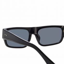 Linda Farrow Women's Dries Van Noten 189 C1 Rectangular Sunglasses