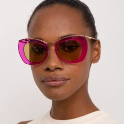 Linda Farrow Dries Van Noten 193 C2 Cat Eye Sunglasses Women's 7 Linda Farrow Dries Van Noten 193 C2 Cat Eye Sunglasses Women's