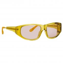 Dries Van Noten D-Frame Sunglasses In Yellow Women's