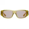 Dries Van Noten D-Frame Sunglasses In Yellow Women's