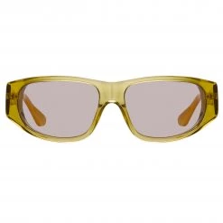 Dries Van Noten D-Frame Sunglasses In Yellow Women's