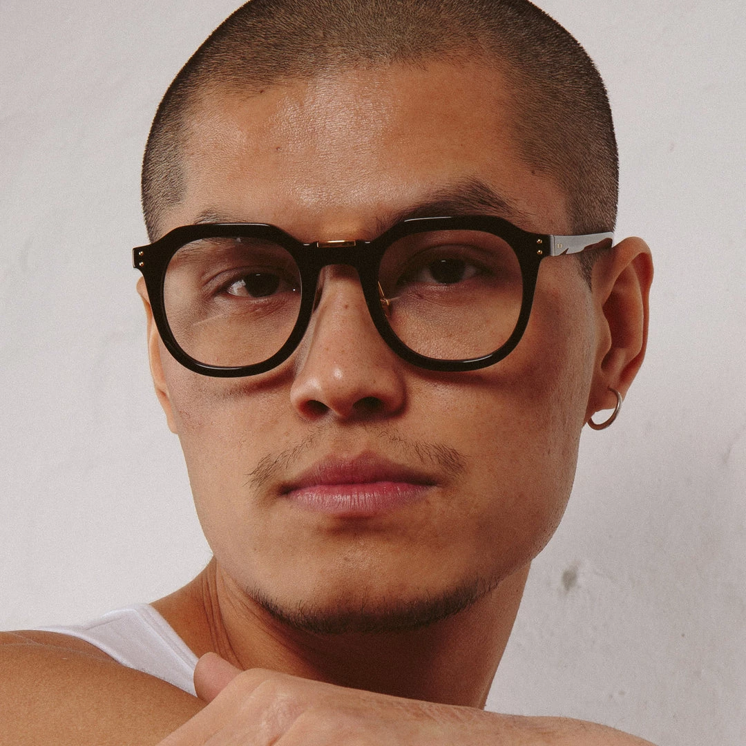 LINDA FARROW (U.K.) The CORE Optical Collection The Fletcher | Optical Angular Frame In Black (C5) 2 LINDA FARROW (U.K.) The CORE Optical Collection The Fletcher | Optical Angular Frame In Black (C5)