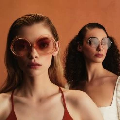 LINDA FARROW (U.K.) Lianas Hexagon Sunglasses In Black Women's