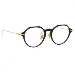 Women's Linda Farrow Linear Wren A C1 Angular Optical Frame