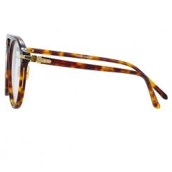 Linda Farrow Linear Ando A C2 Aviator Optical Frame 5 Linda Farrow Linear Ando A C2 Aviator Optical Frame