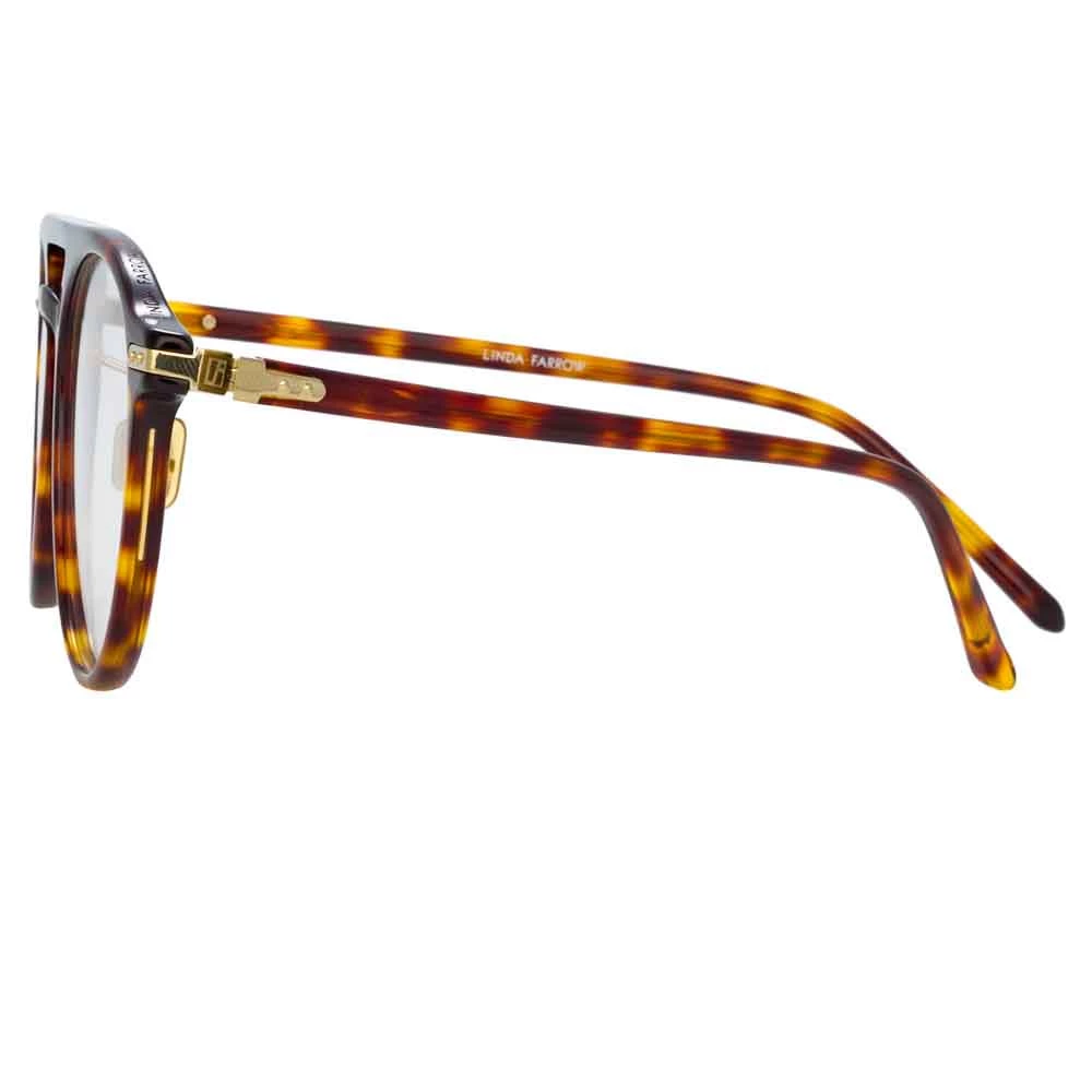 Linda Farrow Linear Ando A C2 Aviator Optical Frame 3 Linda Farrow Linear Ando A C2 Aviator Optical Frame