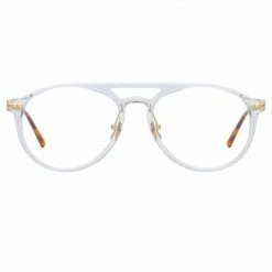 Linda Farrow Linear Ando C4 Aviator Optical Frame