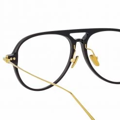 Linda Farrow Linear Gilles A C1 Aviator Optical Frame