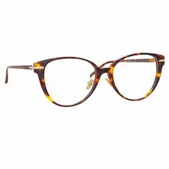 Women's Linda Farrow Linear Arch A C2 Cat Eye Optical Frame