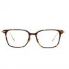 Linda Farrow Linear Gehry Rectangular Optical Frame In Tortoiseshell And Yellow Gold