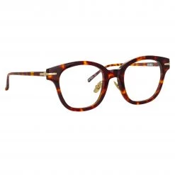 Linda Farrow Linear Atkins Optical D-Frame In Tortoiseshell (Men's) Women's 7 Linda Farrow Linear Atkins Optical D-Frame In Tortoiseshell (Men's) Women's
