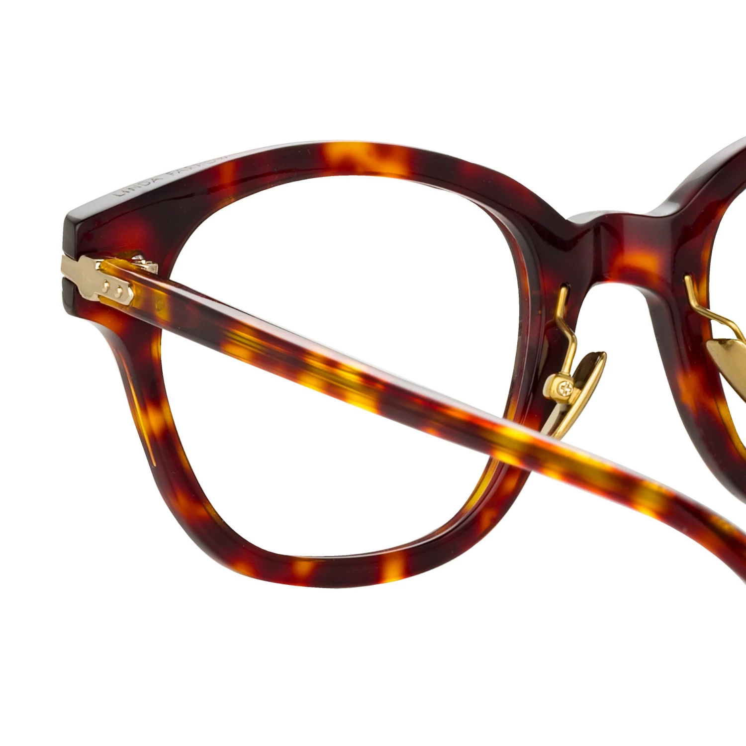Linda Farrow Linear Atkins Optical D-Frame In Tortoiseshell Women's 5 Linda Farrow Linear Atkins Optical D-Frame In Tortoiseshell Women's