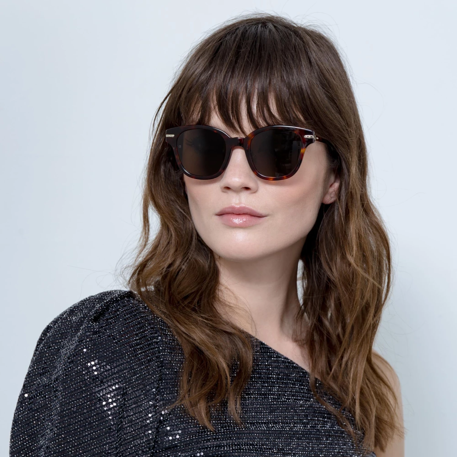 Linda Farrow Linear Atkins D-Frame Sunglasses In Tortoiseshell 2 Linda Farrow Linear Atkins D-Frame Sunglasses In Tortoiseshell