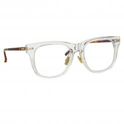 Linda Farrow Chrysler Optical D-Frame In Clear Women's
