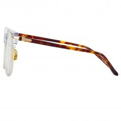 Linda Farrow Chrysler Optical D-Frame In Clear Women's