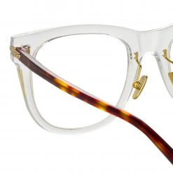 Linda Farrow Women's Chrysler Optical D-Frame In Clear (Men's)