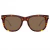 Linda Farrow Chrysler D-Frame Sunglasses In Tortoiseshell