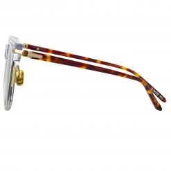 Linda Farrow Chrysler A D-Frame Sunglasses In Clear