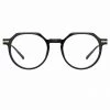 Linda Farrow Linear Griffin Oval Optical Frame In Black