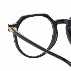 Linda Farrow Linear Griffin Oval Optical Frame In Black