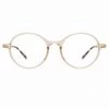 Linda Farrow Linear Women's Merrick Oval Optical Frame In Ash