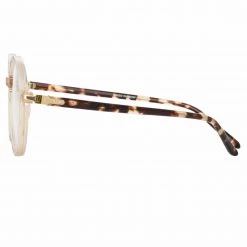 Linda Farrow Linear Women's Merrick Oval Optical Frame In Ash