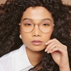 Linda Farrow Linear Women's Merrick Oval Optical Frame In Ash