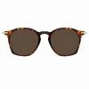 Linda Farrow Linear Mila A Square Sunglasses In Tortoiseshell Women's